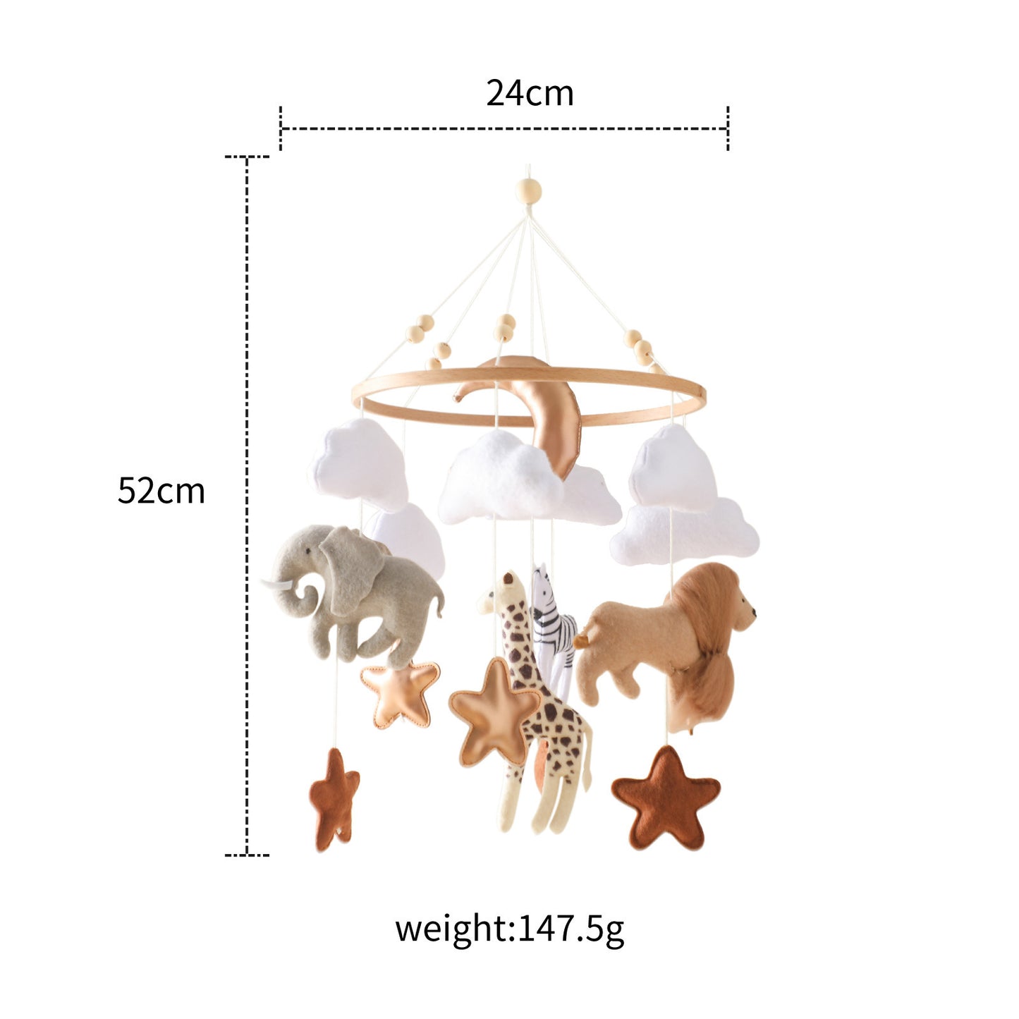 Animal Kingdom Crib Decoration - Tiny Tots by Arunika