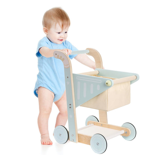 Baby Wooden Shopping Cart - Tiny Tots by Arunika