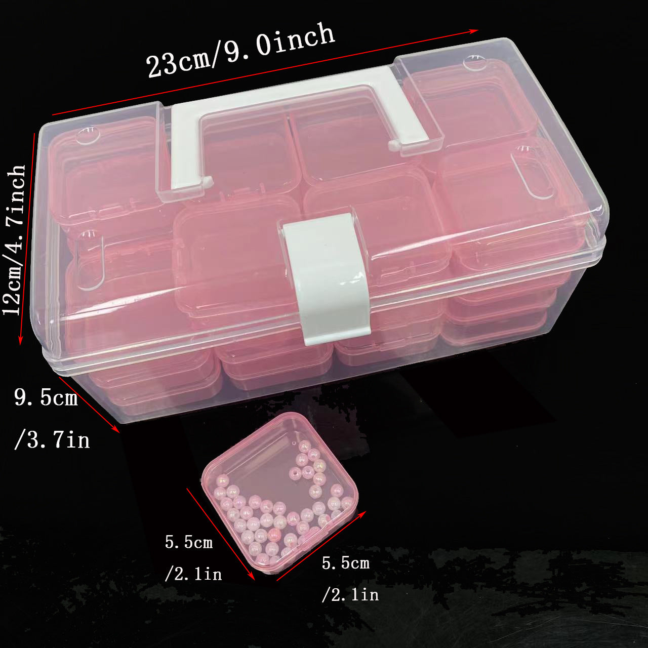 Transparent Plastic Storage Box - Tiny Tots by Arunika