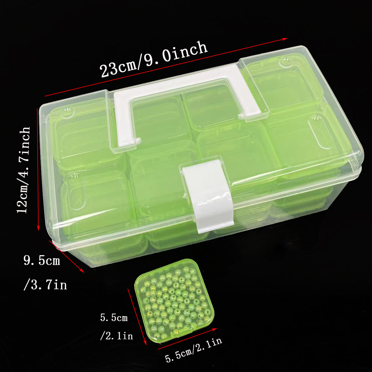 Transparent Plastic Storage Box - Tiny Tots by Arunika