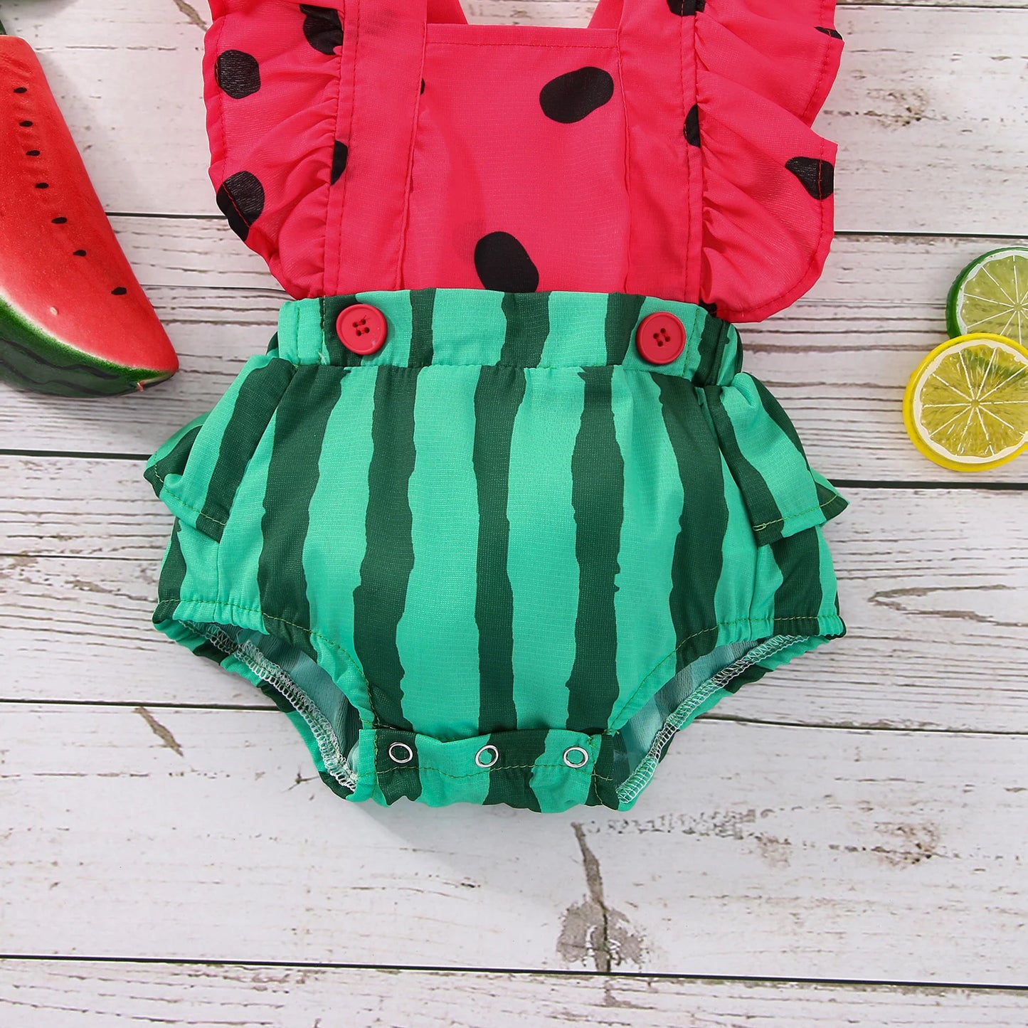 Baby Girl Watermelon Outfit - Tiny Tots by Arunika