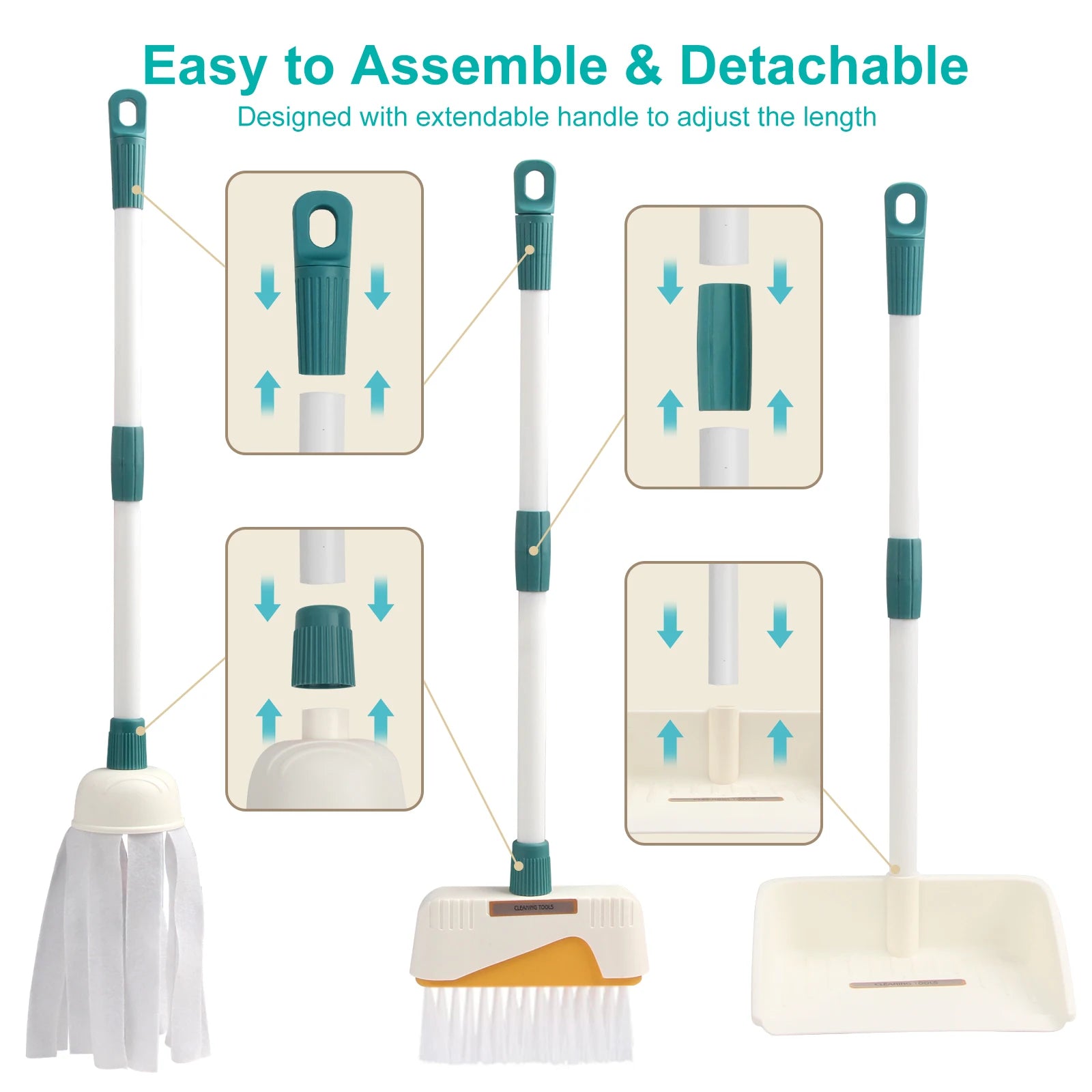 12pcs/set Kids Cleaning Set - Tiny Tots by Arunika