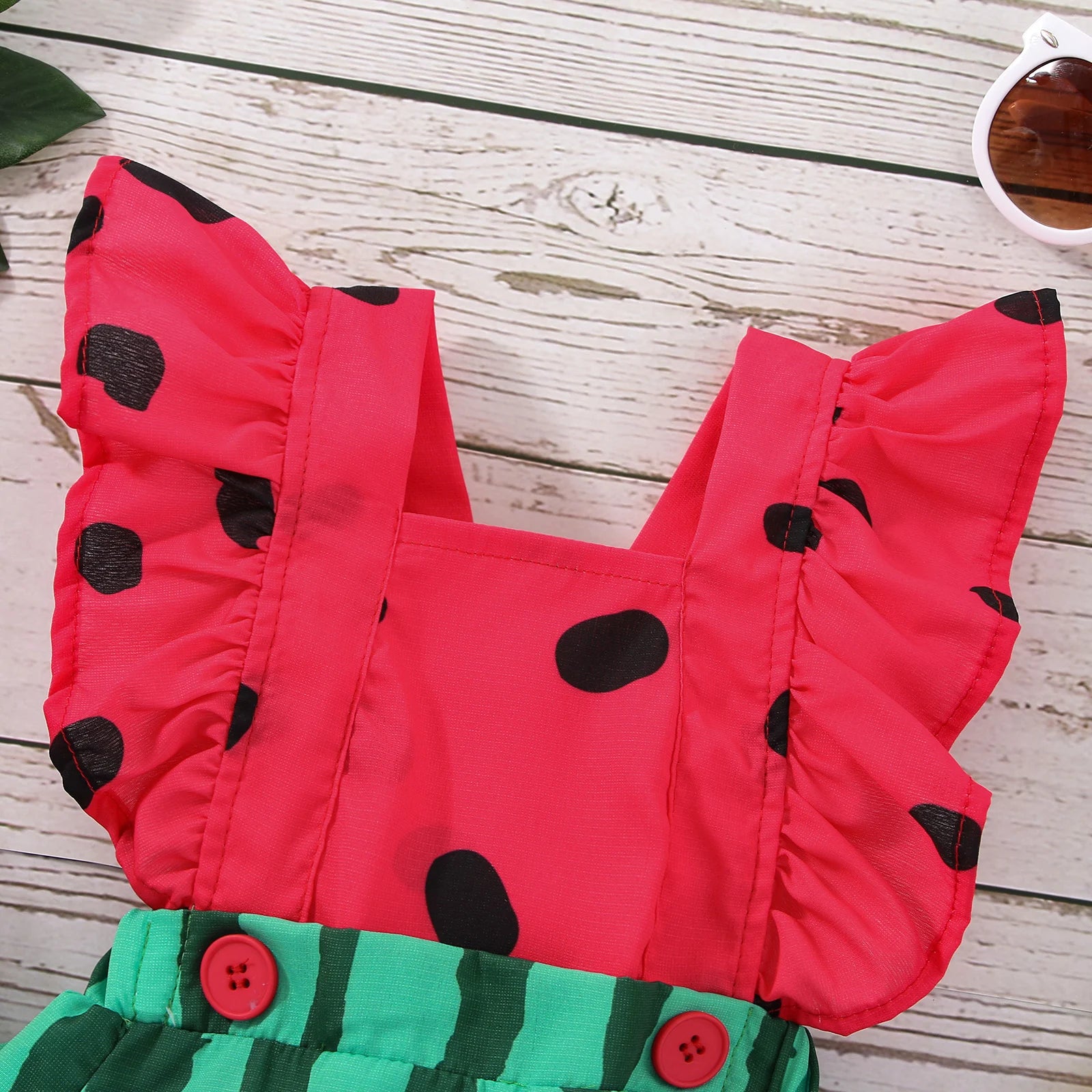 Baby Girl Watermelon Outfit - Tiny Tots by Arunika